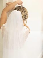 ⁦ذا وايت شوب طرحة كاتدرائية للزفاف بطول 250 سم، طرحة زفاف طويلة من التل الناعم (عاجي)⁩ - الصورة ⁦2⁩