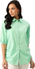 ⁦Styleville.in Collared Anti Fit Shirt with Button Down⁩ - الصورة ⁦3⁩
