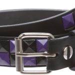 حزام جلدي بإبزيم على شكل صخرة بانك يربط الأطفال 2.54 سم