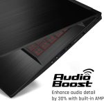 ⁦MSI لابتوب العاب GF63 رفيع 9RCX -615 15.6 انش، انتل كور i5-9300H، انفيديا جي تي اكس 1050Ti، 8GB، ذاكرة مستديمة SSD 512GB، ويندوز 10⁩ - الصورة ⁦4⁩