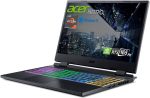 ⁦ايسر لابتوب العاب نيترو 5 بمعالج AMD رايزن 7 6800H وبطاقة رسومات جيفورس RTX 3070 Ti وشاشة 15.6 انش QHD 165Hz IPS وذاكرة RAM DDR5 32GB وSSD PCIe 1TB وواي فاي كيلر 6 وكيبورد باضاءة خلفية RGB 4 مناطق⁩ - الصورة ⁦4⁩