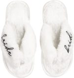 JUSTOTRY Stag Night Women's Slippers, White Team Bride Party Slippers for Jga Women Gift
