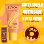 ⁦NYX Professional Makeup Buttermelt Glaze Soft Glow Skin Tint + SPF/FPS 30, Foundation, 12h Wear, Vanilla Bean Butta⁩ - الصورة ⁦8⁩
