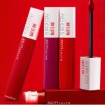 احمر شفاه سائل سوبر ستاي من الفينيل 20 درجة مقاوم للتلطخ ويدوم طويلا حتى 16 ساعة، لمسة نهائية لامعة، حبر فينيل سوبر ستاي