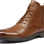 روزين حذاء رسمي برباط بطول الكاحل للرجال، حذاء اوكسفورد للعمل للرجال.