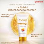 ⁦La Shield SPF 40 PA+++ Mineral Sunscreen Gel | Superior Matte Finish | Oil-free | Lightweight | No white cast | For Acne Prone, Oily or sensitive skin |Dermatologist Prescribed | 50g⁩ - الصورة ⁦5⁩