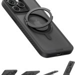 انكر جراب موبايل مغناطيسي لموبايل ايفون 15 برو، جراب واقي مضاد للانزلاق والسقوط مع حامل حلقي 360 درجة، جراب ايفون متوافق مع ماج سيف، مصمم حصريًا لموبايل ايفون 15 برو