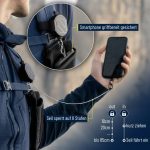 ⁦REELOQ Pro Smartphone Protection with Backpack for Mobile Phone and Roll-Up Security Cable for Mobile Phone, Black, Strap Version⁩ - الصورة ⁦3⁩
