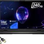 ديل لابتوب العاب الين وير m16 R2، شاشة QHD 16 انش 240Hz، كور الترا 7-155H، جيفورس RTX 4070، 64GB DDR5، 1TB PCIe 4.0، واي فاي 7، كيبورد باضاءة خلفية RGB، TB 4، RJ45، كاميرا ويب، HDMI، كيبل PDG HDMI