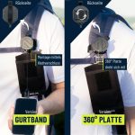 ⁦REELOQ Pro Smartphone Protection with Backpack for Mobile Phone and Roll-Up Security Cable for Mobile Phone, Black, Strap Version⁩ - الصورة ⁦9⁩