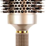 فرشاة تجفيف الشعر المستديرة من اويسيسجالور، فرشاة تصفيف الشعر لتجفيف الشعر للنساء من قطعة واحدة