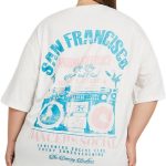 Styli Women's Plus Size Graphic Print Dropped Shoulder Oversized T-Shirt