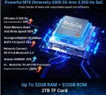 ⁦هاتف ذكي تانك 4 برو 5G مع جهاز عرض 720P ديمنستي 8300 36GB+1TB جوال 3k AMOLED اندرويد 14⁩ - الصورة ⁦6⁩