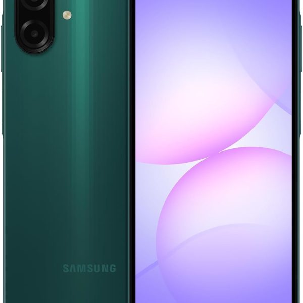 سامسونج جوال جالكسي A07 LTE ثنائي شرائح الاتصال (اصدار دولي) - ذاكرة تخزين 256GB، ذاكرة RAM 8GB، معالج 6 نانومتر، شاشة كبيرة، 6 تحديثات نظام التشغيل، اخضر