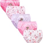 تشونج سراويل داخلية قطنية قصيرة للبنات الصغيرات عبوة من 5/6 قطع ملابس داخلية مطبوعة 2-10 سنوات