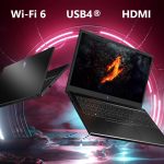 ⁦ايسر لابتوب العاب نيترو في بمعالج AMD رايزن 5 7535HS سداسي النواة وبطاقة رسومات انفيديا جيفورس RTX 4050 وشاشة 15.6 انش FHD IPS 144Hz وDDR5 8GB وSSD 512GB وواي فاي 6 وكيبورد باضاءة خلفية ANV15-41-R5N6⁩ - الصورة ⁦8⁩