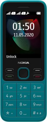 150 Dual SIM, 2.4" Display, Cyan 4G Mobile phone Device, TA-1235 DS, 2024 Model