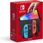 Nintendo Switch - OLED Model with Neon Red & Neon Blue Joy-Con Region-Free