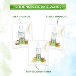 ⁦Mamaearth Rice Water Shampoo With Rice Water & Keratin For Damaged, Dry and Frizzy Hair – 250ml⁩ - الصورة ⁦6⁩