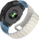 سوار ساعة 26 ملم من ازوني لساعة جارمين فينيكس 8 51 ملم/فينيكس 7X/فينيكس 6X، سوار ساعة مغناطيسي من السيليكون مزدوج الجوانب لساعة جارمين فينيكس 7X برو/فينيكس 6X برو/فينيكس 5X بلس الذكية