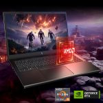 ⁦ايسر لابتوب العاب نيترو في بمعالج AMD رايزن 5 7535HS سداسي النواة وبطاقة رسومات انفيديا جيفورس RTX 4050 وشاشة 15.6 انش FHD IPS 144Hz وDDR5 8GB وSSD 512GB وواي فاي 6 وكيبورد باضاءة خلفية ANV15-41-R5N6⁩ - الصورة ⁦3⁩