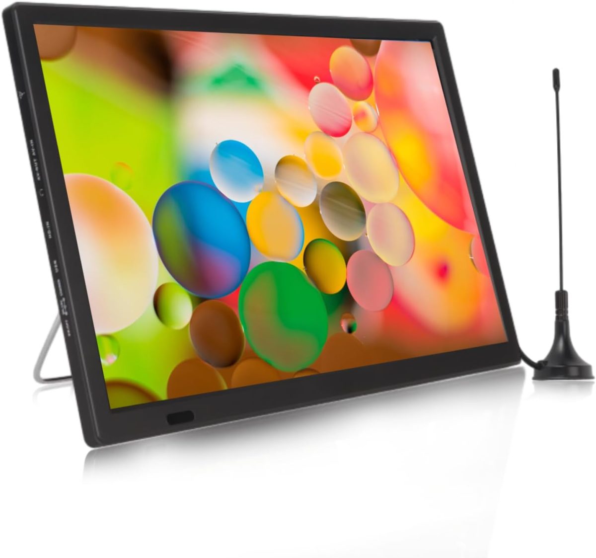 Yoidesu Portable LED TV 16 Inch, Digital TV 1080P with ATSC Tuner, Rechargeable Car TV LED Monitor Wide Screen Television, HDMI, USB, AV Input, Monitor, 4fgq5yza21