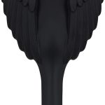 تانجل اينجل فرشاة تمديد الشعر - فرشاة بشعيرات ناعمة مضادة للكهرباء الساكنة للشعر المستقيم او المموج - فرشاة فك تشابك الشعر للنساء - اسود غير لامع