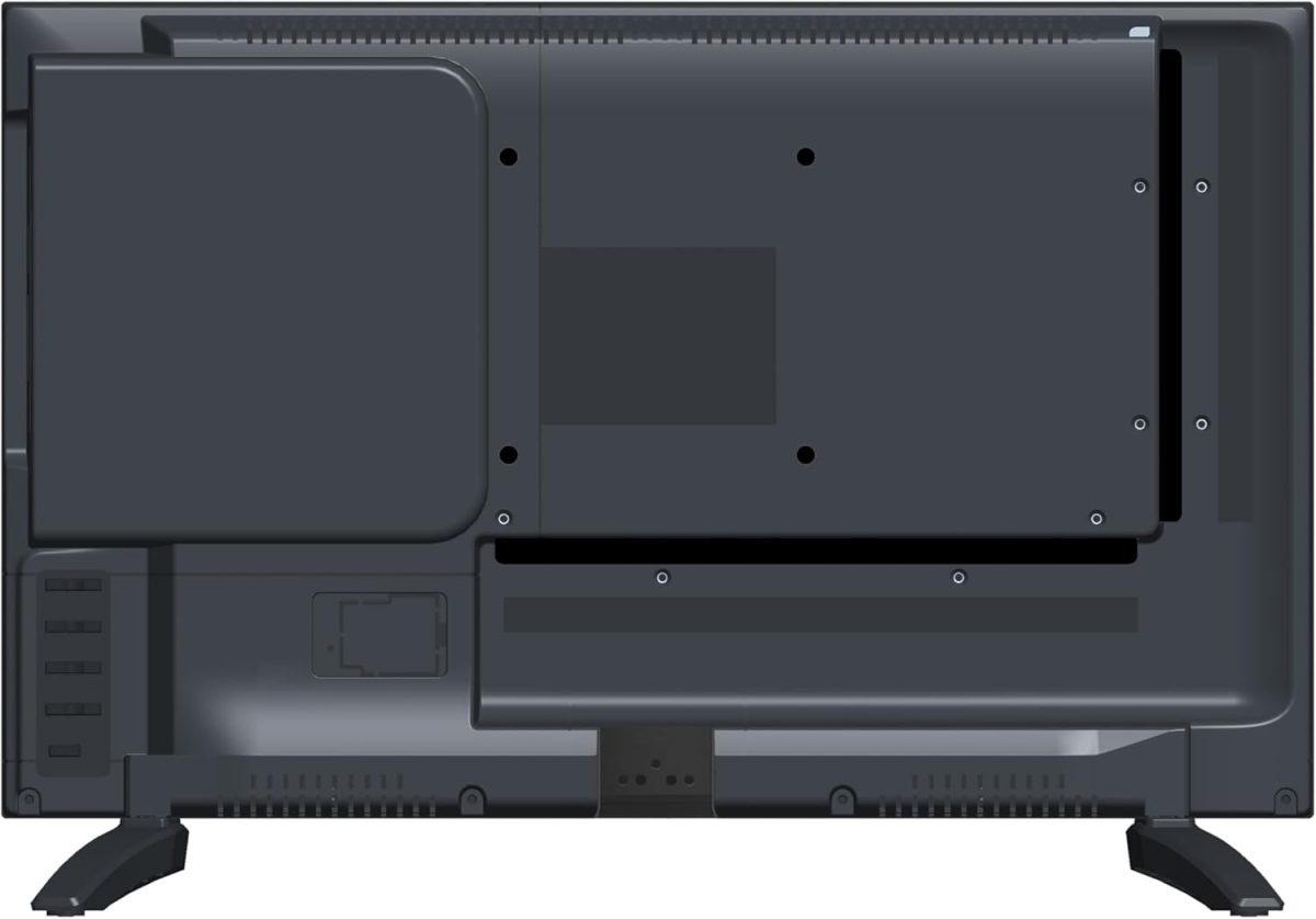 ⁦سوبر سونيك SC-1926DVD 19 انش LED سمارت HDTV مع مشغل دي في دي، 3 منافذ HDMI، 1080p، واي فاي، USB، تيار متردد/تيار مستمر، متوافق مع المنزل او المطبخ او التخييم ار في، سلك سيارة تيار مستمر متضمن (SC⁩ - الصورة ⁦7⁩