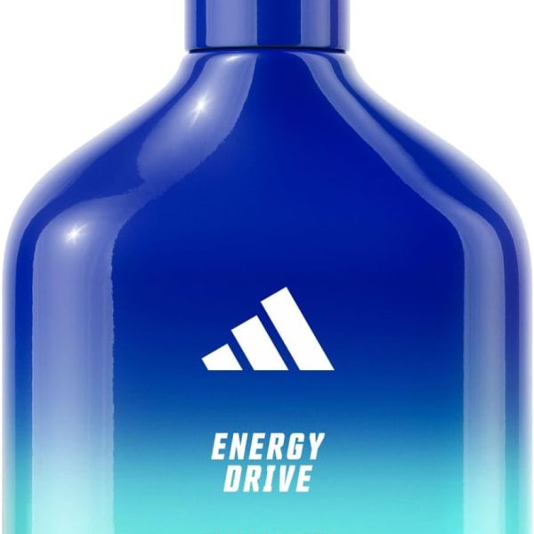 Adidas Vibes Energy Drive Eau de Parfum For All, Energising and Stimulating, Long Lasting Fragrance, Cardamom and Pink Pepper 100ml (3.3oz)