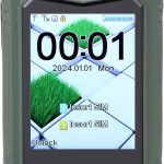 جوال متين قابل للطي مع مفصلات من خليط معدني، بطارية 4800mAh، شاشة مزدوجة، مكبر صوت عالي، كاميرا 1.3 ميجابكسل، ثنائي شرائح الاتصال جي اس ام غير مقفل (اخضر)