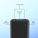 ⁦فيليبس باور بانك DLP1812PB 10000mAh 20 واط مع PD & QC3.0، منافذ USB-A ونوع C، متوافق مع سلسلة ايفون 16/15، جالاكسي S25/S24/S23 الترا، كيبل نوع C متضمن (اسود)⁩ - الصورة ⁦2⁩