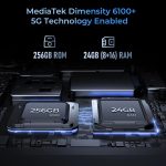 ⁦جوال متين WP36 من اوكيتيل ببطارية 10600mAh وصوت 8D وكاميرا ثلاثية 16 جيجا + 128 جيجا ميديا تيك 8788⁩ - الصورة ⁦5⁩
