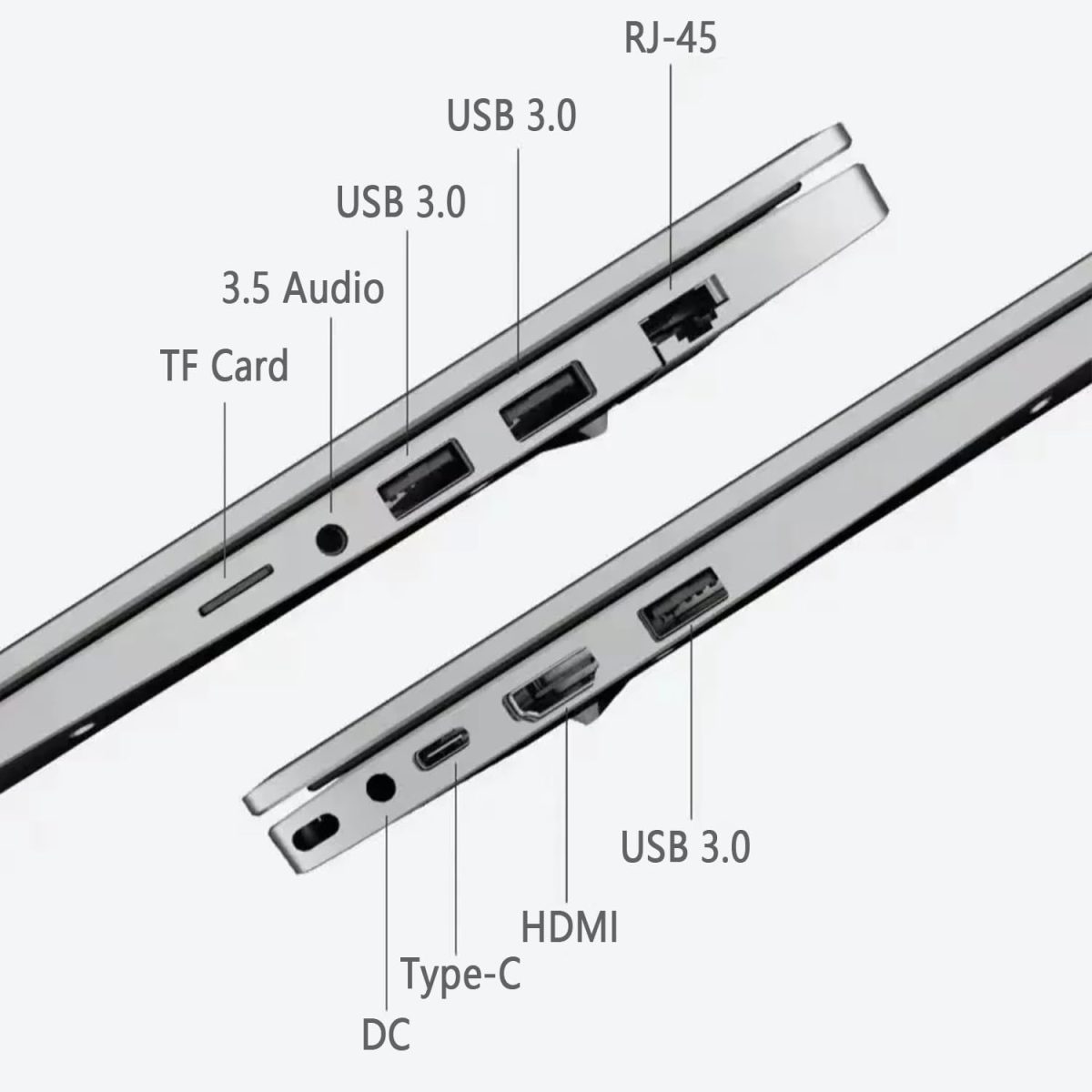 ⁦لابتوب العاب TK-G156 من هويتبات، شاشة 15.6 انش FHD (1920×1080)، معالج انتل N95 (الجيل 12)، انفيديا جيفورس GTX 1060، ذاكرة RAM 32GB، SSD 1TB، نوع C، ار جيه 45، كيبورد باضاءة خلفية، قارئ بصمات، ويندوز⁩ - الصورة ⁦4⁩