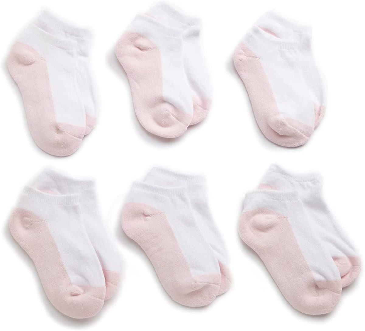 جوارب Jeffery Socks للبنات بدون خياطة رياضية منخفضة بدون خياطة، حزمة من 6