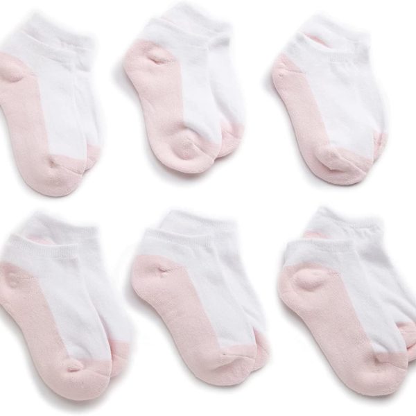 جوارب Jeffery Socks للبنات بدون خياطة رياضية منخفضة بدون خياطة، حزمة من 6
