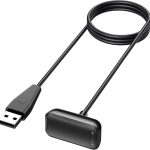 كيبل شاحن لفيتبيت تشارج 6 / فيتبيت تشارج 5 / فيتبيت لوكس ، كيبل شحن مطور لفيتبيت لوكس / تشارج 5 / تشارج 6 لتتبع اللياقة البدنية (مغناطيس قوي) (USB 100 سم)