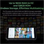 ⁦جوال ذكي G5 متين باضاءة مزدوجة للتخييم من اوكيتيل 16GB (4+12) +128GB 6300mAh 5MP 13MP 6 انش HD (اسود)⁩ - الصورة ⁦5⁩