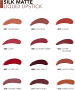 ⁦احمر شفاه سائل حرير مات من فلورمار، 07 أحمر كلاريت⁩ - الصورة ⁦4⁩