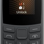 105 شبكة الجيل الرابع 4G بشريحتين اتصال، لون رصاصي ان 0 كيه ال ايه