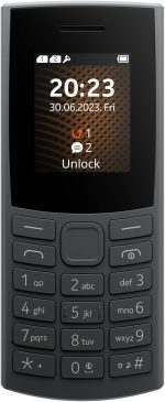 105 شبكة الجيل الرابع 4G بشريحتين اتصال، لون رصاصي ان 0 كيه ال ايه