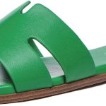 صندل مسطح أنيق سهل الارتداء من الجلد للنساء من ريهيرو