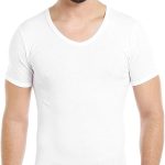 BYC قميص داخلي ايروكول للرجال (رقبة على شكل حرف V) - ابيض (5XL)