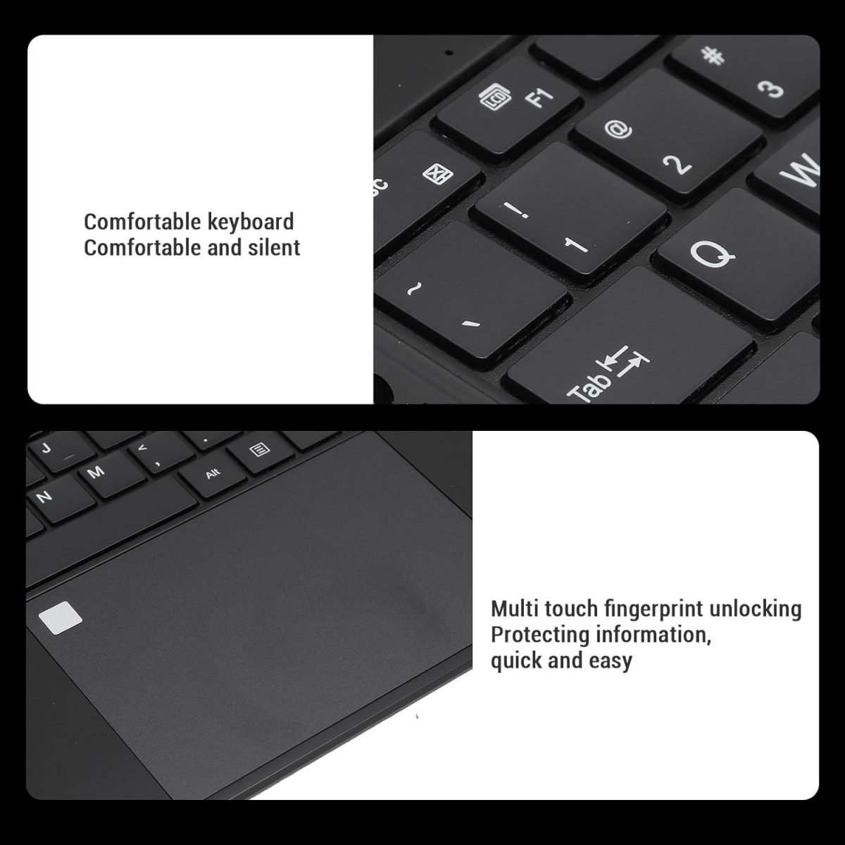⁦بلايستي لابتوب 15.6 انش، شاشة 1920x1080، وحدة معالجة مركزية N5095A، 8GB DDR4، 1TB SSD، الالعاب، فتح بصمة الاصبع⁩ - الصورة ⁦3⁩