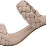 دونز + صندل ايريس بكعب مضفر للنساء من كوشونير + ميموري فوم وبعرض واسع متوفر