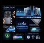 ⁦هاتف WP200 برو 5G متين قابل للفصل 72 جيجابايت + 1 تيرابايت MTK8200 هاتف ذكي 108 ميجابكسل⁩ - الصورة ⁦2⁩