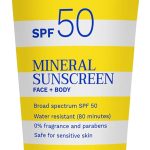 لوشن واقي من الشمس المعدني واسع الطيف بعامل وقاية من اشعة الشمس 50، مقاوم للماء، خال من العطور، امن على الشعاب المرجانية، خالي من البارابين، 100 مل، 3.22 اونصة سائلة