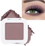 evpct Mauve Taupe Matte Single Eye Shadow Palette Makeup for Older Women, Plum Lavender Purple Natural Cream Eyeshadow Palette for Green Eyes, High Pigment Mini Monochrome Eyeshadow Sombra Para Ojos