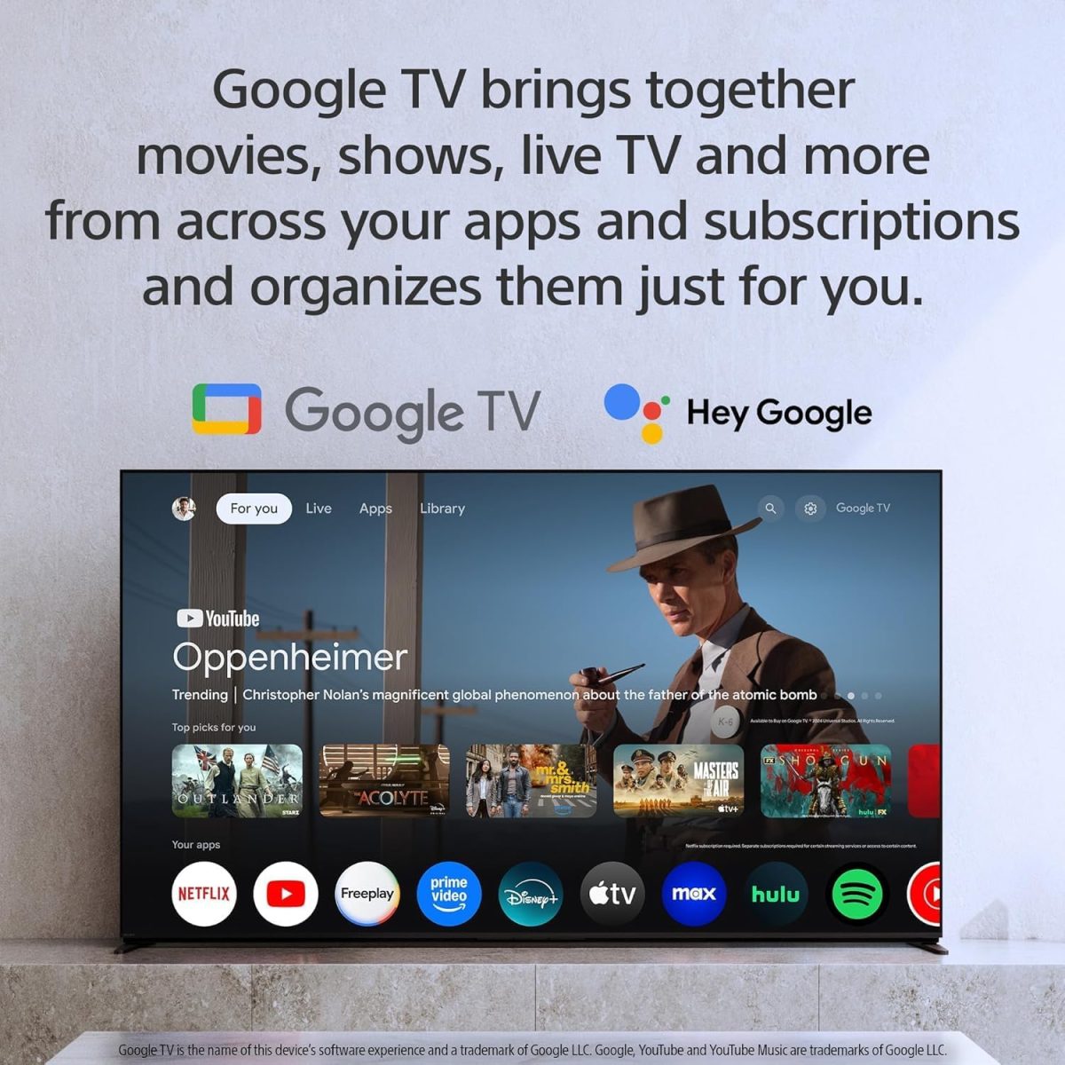 ⁦سوني تلفزيون برافيا 2 II 55 بوصة 4K UHD HDR LED سمارت جوجل تي في (موديل 2025) مع تقنية دولبي اتموس وتحكم صوتي وتشغيل بلاي ستيشن عن بعد - K-55S21DM2⁩ - الصورة ⁦3⁩