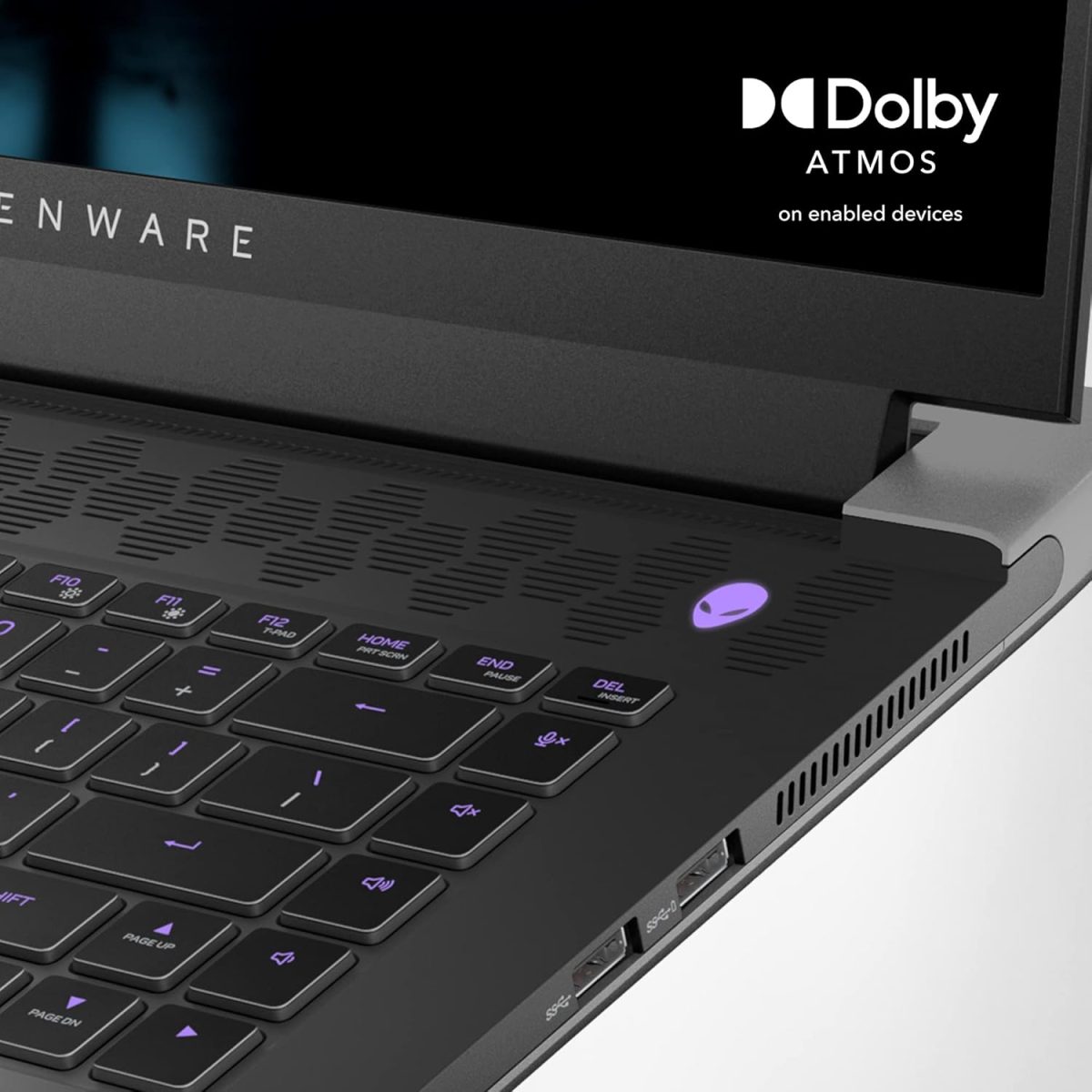 ⁦الينوير لابتوب العاب m15 R7 15.6 انش QHD (2560x1440) 240Hz، AMD رايزن 9 6900HX، 32GB DDR5، 1TB SSD، RTX 3070Ti، HDMI، واي فاي، كاميرا ويب، ويندوز 11، بريميوم لمدة عام + خدمات ترحيل 6 اشهر- اسود⁩ - الصورة ⁦9⁩