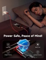 ⁦جي سوكس كيبل USB C بطول 2 متر [عبوتان]، كيبل USB نوع C 3.1 امبير للشحن السريع، سلك شحن USB A الى USB C متوافق مع ايفون 16/16 بلس/16 برو ماكس/15 سيريز، سامسونج جالاكسي S20 S10 S9، نوت 20 10، ال جي احمر⁩ - الصورة ⁦6⁩